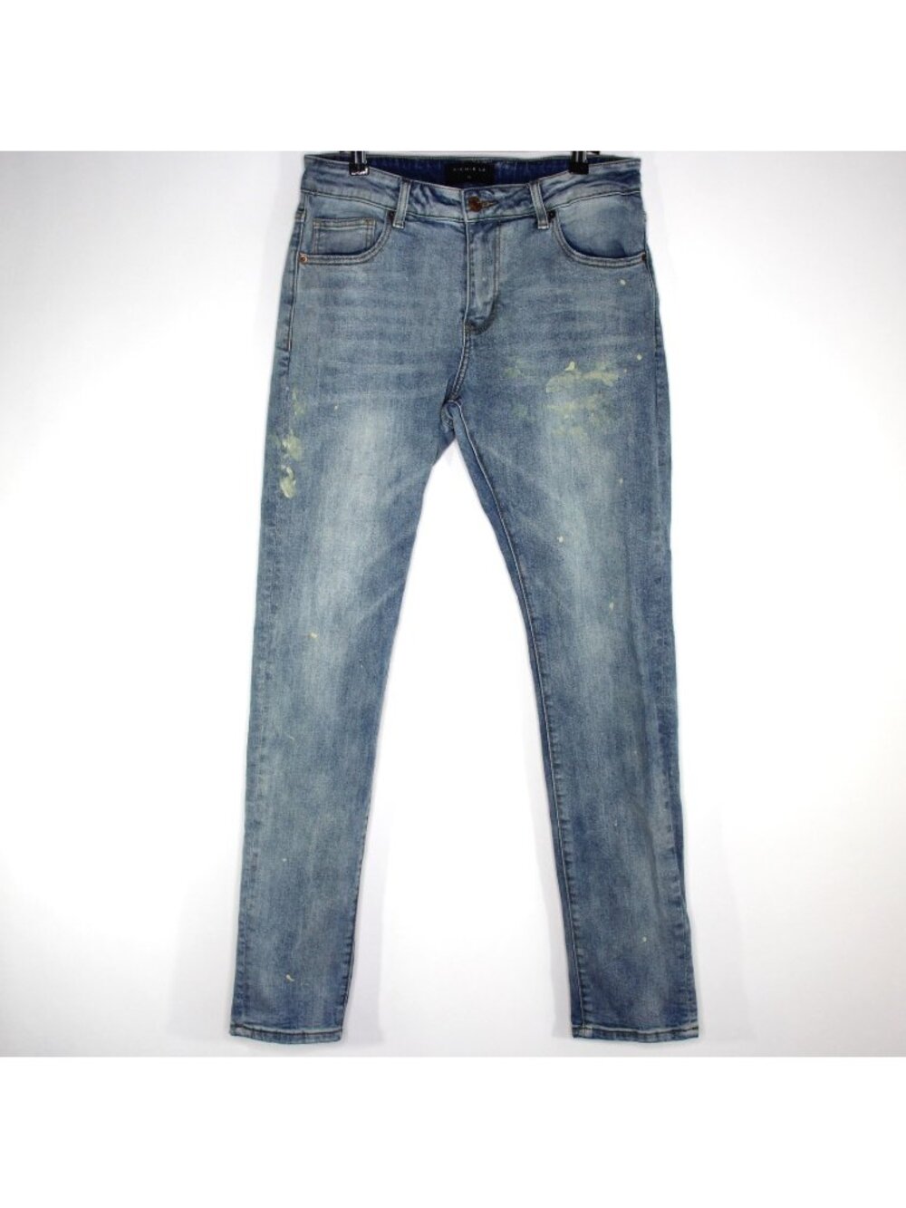 Richie Le Mens 32 x 32 Paint Splatter Blue Jeans A1774